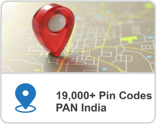 19,000+ Pin Codes Cover PAN India Level
