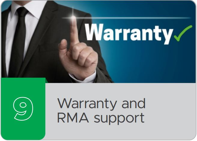 Warranty and RMA support